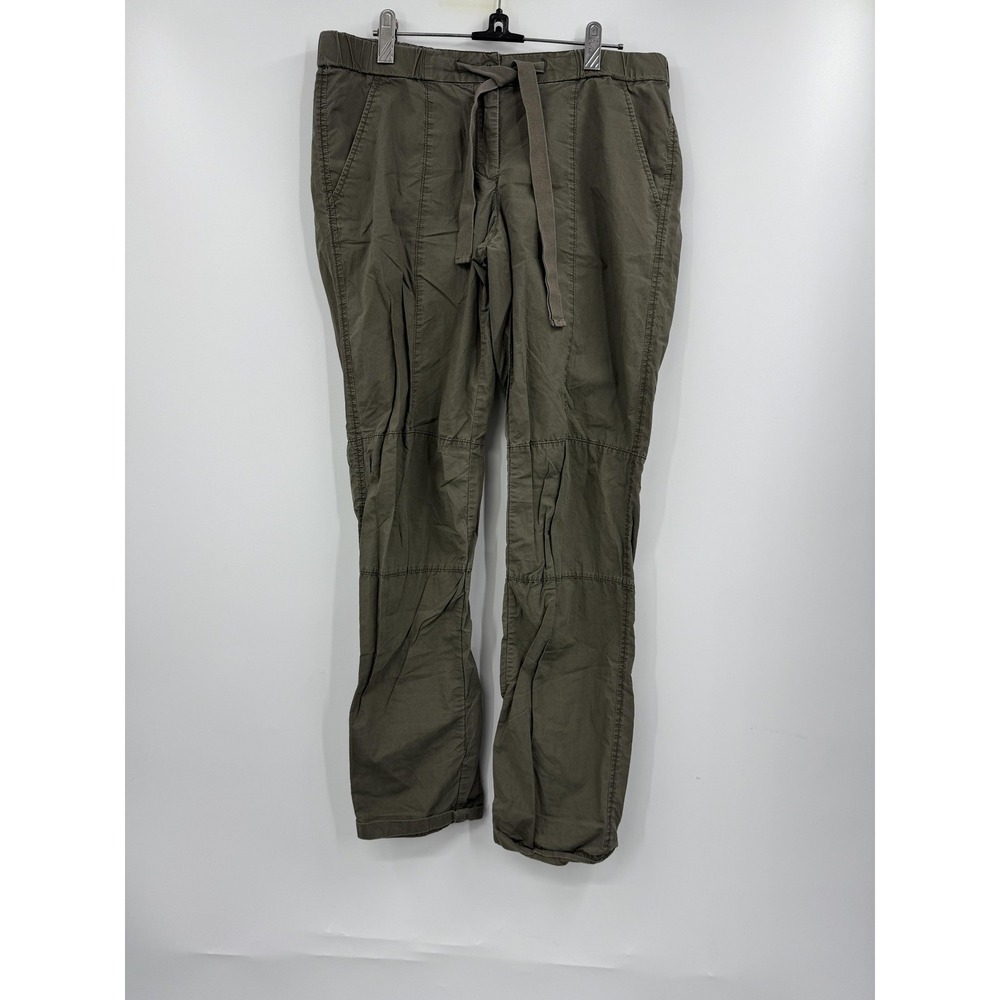 J.Crew Pants Womens 4 Olive Green City Fit Drawstring Waist Casual Style 37900 - Picture 2 of 9